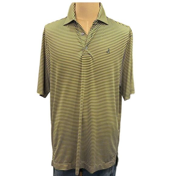 FootJoy Other - FOOT JOY Yellow/Grey Striped Golf Polo Shirt size XL
